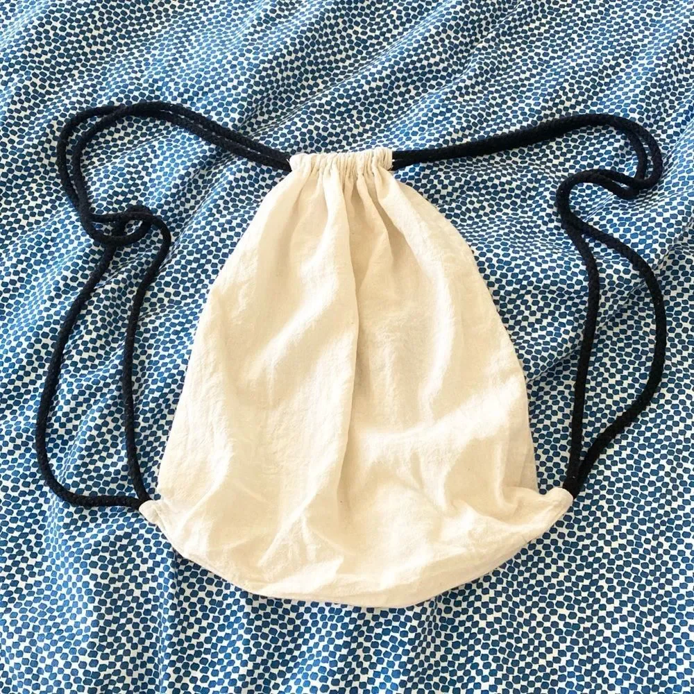 O Pioneers Natural Cotton Drawstring Tote Bag